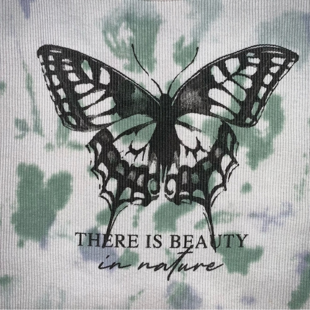 Urban Nation Butterfly Crop Top - Picture 3 of 7